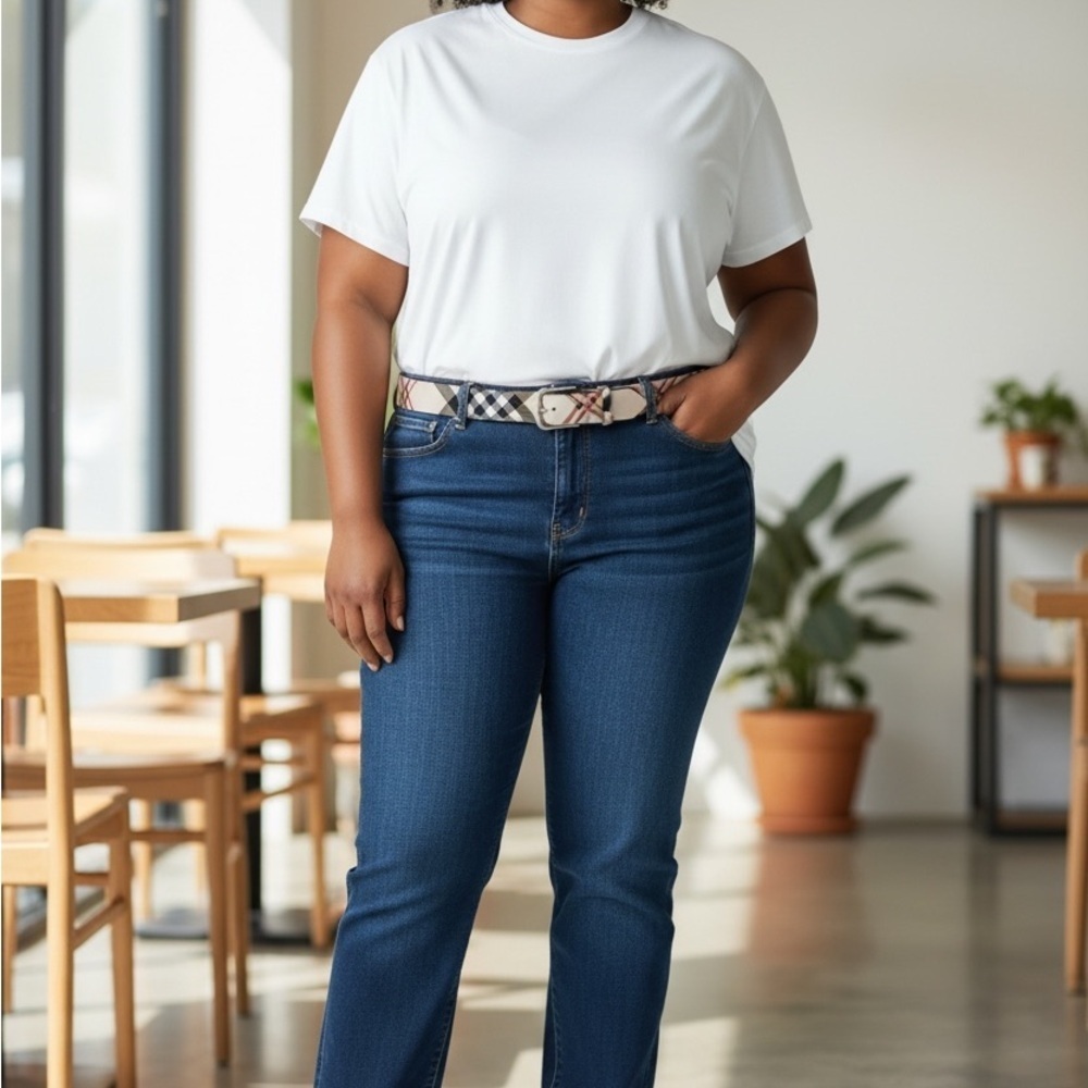 Stylish Checkered Unisex Belt